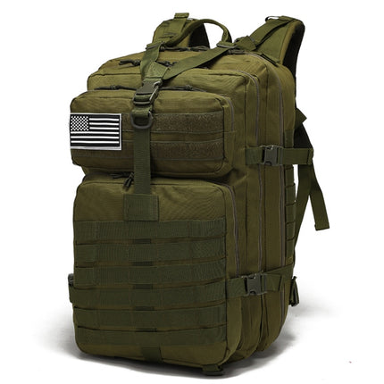ZE002 Outdoor Mountaineering Bag Hiking Equipment Camping Backpack(Military color)-garmade.com