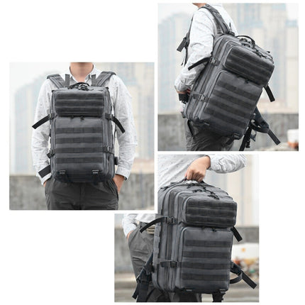 ZE002 Outdoor Mountaineering Bag Hiking Equipment Camping Backpack(Gray)-garmade.com