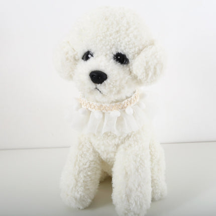 6 PCS Lace Pet Adjustable Collar Cat Dog Photo Accessories, Size:S 20-25cm(White)-garmade.com