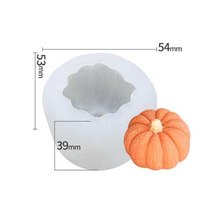 Halloween Three-Dimensional Pumpkin Cake DIY Scented Candle Silicone Mold, Specification: SW-45-garmade.com