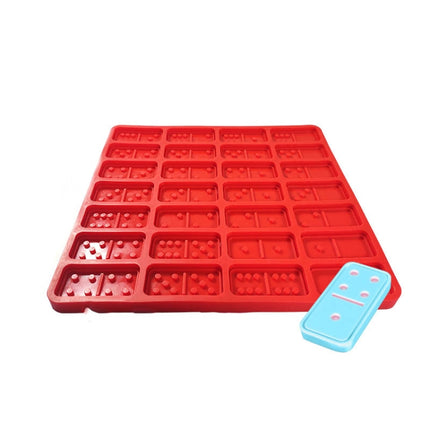 Domino Epoxy Silicone Mold DIY Fondant Cake Decoration, Model Number:SX-BH-107(Red)-garmade.com