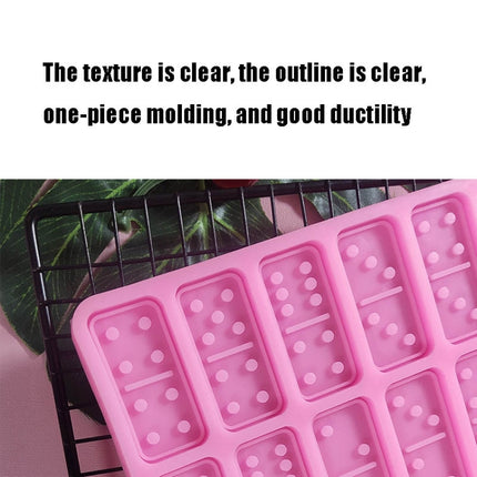 Domino Epoxy Silicone Mold DIY Fondant Cake Decoration, Model Number:SX-BH-107(Red)-garmade.com