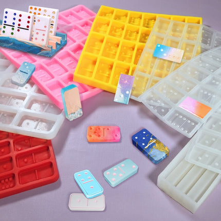 Domino Epoxy Silicone Mold DIY Fondant Cake Decoration, Model Number:SX-BH-107(Transparent)-garmade.com