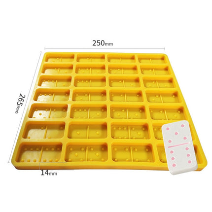 Domino Epoxy Silicone Mold DIY Fondant Cake Decoration, Model Number:SX-BH-110(Yellow)-garmade.com