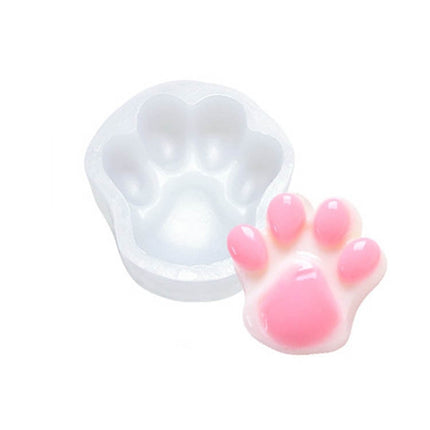 DIY Animal Claw Shape Candle Glue Cake Jelly Pudding Silicone Mold, Specification: Single Dog Paw-garmade.com