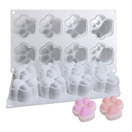 DIY Animal Claw Shape Candle Glue Cake Jelly Pudding Silicone Mold, Specification: 8 Large Cat Claws-garmade.com