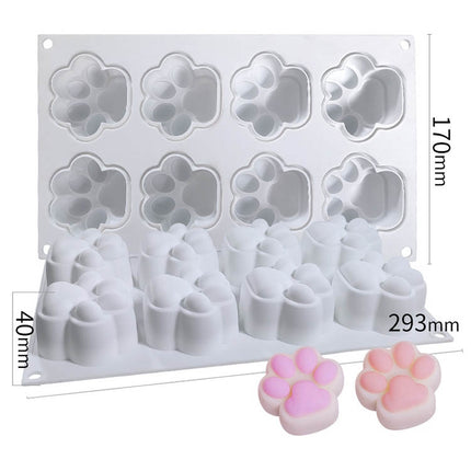 DIY Animal Claw Shape Candle Glue Cake Jelly Pudding Silicone Mold, Specification: 8 Large Cat Claws-garmade.com