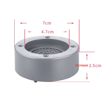 4 PCS / Set Furniture Home Appliance Washing Machine Rubber Foot Mat Moisture-Proof Shock Absorption Heightened Foot Mat Base Gray, Style:2.5cm Plus Layer-garmade.com