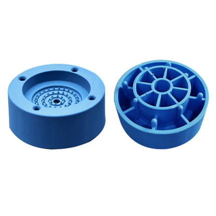 4 PCS / Set Furniture Home Appliance Washing Machine Rubber Foot Mat Moisture-Proof Shock Absorption Heightened Foot Mat Base Blue, Style:2.5cm Plus Layer-garmade.com