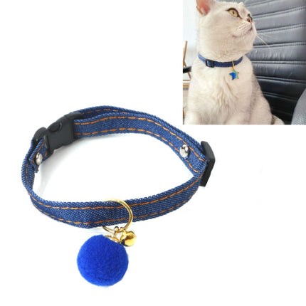 6 PCS Pet Cowboy Cat Dog Collar With Bell Pet Accessories, Size:S 16-32cm, Style:Small Ball-garmade.com