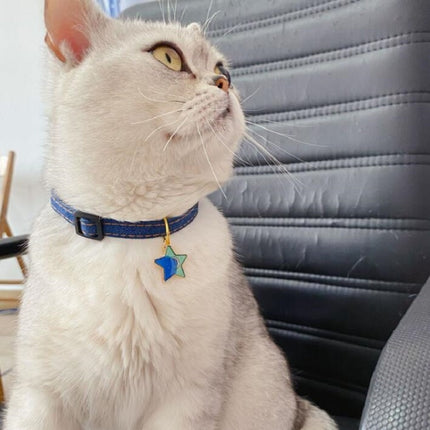 6 PCS Pet Cowboy Cat Dog Collar With Bell Pet Accessories, Size:S 16-32cm, Style:Cat-garmade.com