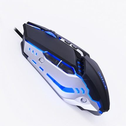 iMICE T80 7 Keys 3200 DPI Macro Programming Mechanical Gaming Wired Mouse, Cable Length: 1.8m(Black)-garmade.com
