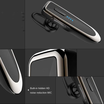 K23 Bluetooth 5.0 Business Wireless Bluetooth Headset, Style:Caller ID(Black And Gold)-garmade.com