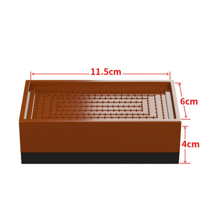 4 PCS / Set Bed Foot Raised Furniture General Raised Foot Pad Base Refrigerator Washing Machine Base Table And Chair Coffee Table Raised Block, Specification:All Inclusive Increased 4cm(Brown)-garmade.com