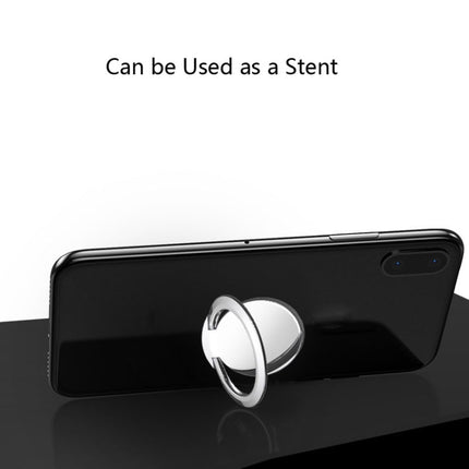 10 PCS Mobile Phone Ring Holder Creative Metal Ring Buckle Holder(Black)-garmade.com
