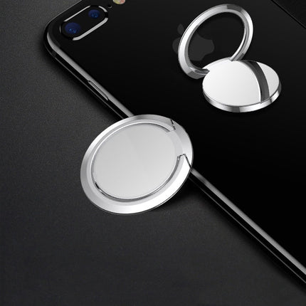 10 PCS Mobile Phone Ring Holder Creative Metal Ring Buckle Holder(Silver)-garmade.com