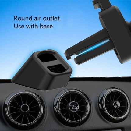 10 PCS Car Air Outlet Clip Accessories Round Olecranon Non-Slip Air Outlet Clip(Black)-garmade.com