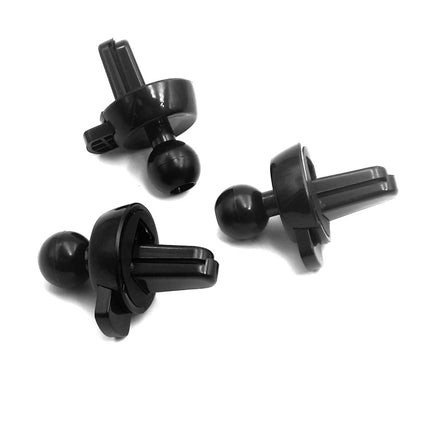 10 PCS Car Air Outlet Clip Accessories Round Olecranon Non-Slip Air Outlet Clip(Black)-garmade.com