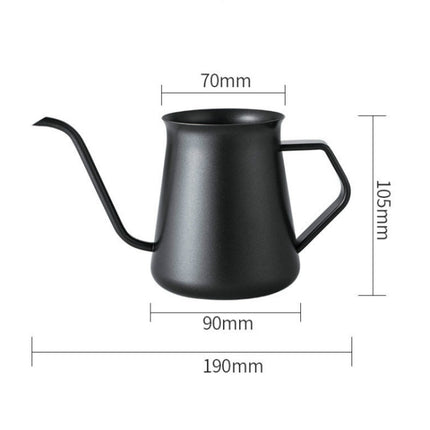 Stainless Steel Hand Punch Pot Hanging Ear Pot Coffee Pot Thickened Mini Pot Teflon Thin Mouth Pot, Style: Without Lid-garmade.com