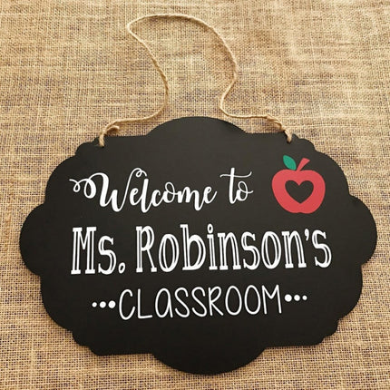 2 PCS Double-Sided Lanyard Wooden Small Blackboard Home Decoration Message Simple Listing(Cloud Shape 30x22cm)-garmade.com