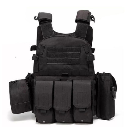 A64 Outdoor Multi-functional Convenient Combination Vest Tool Pocket, Size: Free Size(Black)-garmade.com