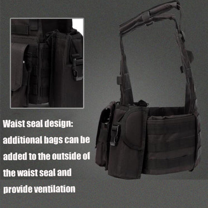 A64 Outdoor Multi-functional Convenient Combination Vest Tool Pocket, Size: Free Size(Brown)-garmade.com