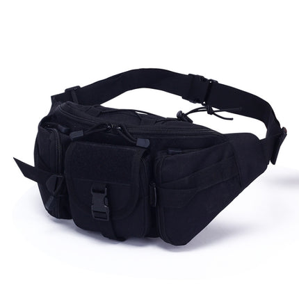 D05 Outdoor Sports Waterproof Waist Bag Fishing Multifunctional Chest Bag, Size: Free Size(Black)-garmade.com