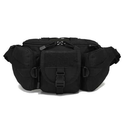 D05 Outdoor Sports Waterproof Waist Bag Fishing Multifunctional Chest Bag, Size: Free Size(Black)-garmade.com