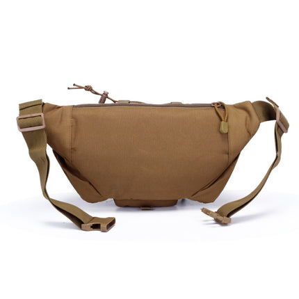 D05 Outdoor Sports Waterproof Waist Bag Fishing Multifunctional Chest Bag, Size: Free Size(Khaki)-garmade.com