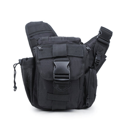 B03 One-Shoulder Messenger Waterproof Oxford Cloth Camera Bag(Black)-garmade.com