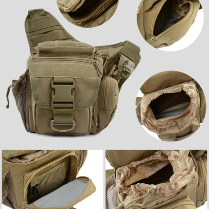B03 One-Shoulder Messenger Waterproof Oxford Cloth Camera Bag(Brown)-garmade.com