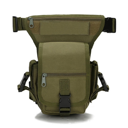 B05 Wild Fishing Portable Waist Bag Outdoor Sports Multifunctional Leg Bag(Army Green)-garmade.com