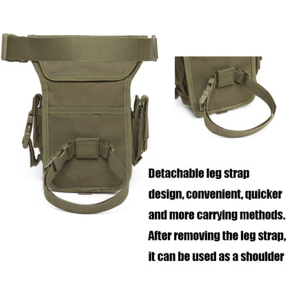 B05 Wild Fishing Portable Waist Bag Outdoor Sports Multifunctional Leg Bag(Khaki)-garmade.com