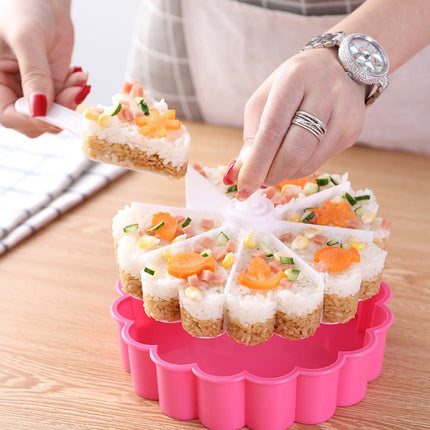 2 PCS Cake Plate Sushi Mold Set Creative Heart-Shaped Sushi Mold Baked Jelly Pudding Cup Melaleuca Rice Ball Mold-garmade.com