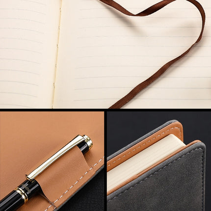Notebook Business Retro Simple Notebook Office Notepad Gray B5 Sheepskin Simple Style-garmade.com