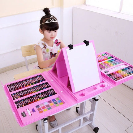 176 In 1 Painting Gift Box Art Supplies Painting Set For Children(Red)-garmade.com