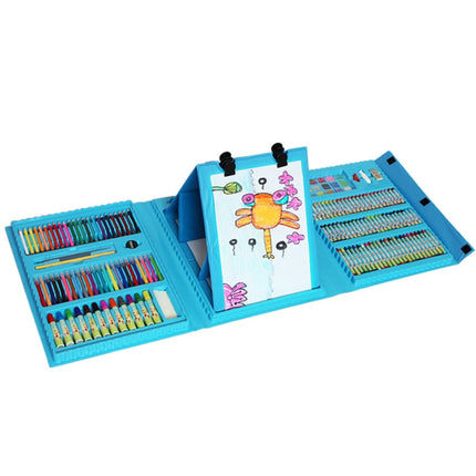 176 In 1 Painting Gift Box Art Supplies Painting Set For Children(Blue)-garmade.com