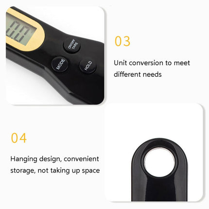 ABS Electronic Measuring Spoon Spoon Weighing Measuring Tool, Specification: 500g/0.1g, Colour: White-garmade.com