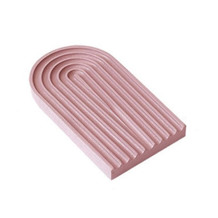 Water Ripple Cutting Board Afternoon Tea Snack Plate Photo Props Small (Dirty Pink)-garmade.com