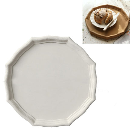 Dried Fruit Tray Modeling Decoration Wedding Dessert Tray Shooting Props(Off-white)-garmade.com