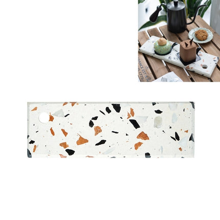 Terrazzo Chopping Board Coffee Shop Dinner Plate Cheese Board Food Photography Plate, Specification: Small-garmade.com