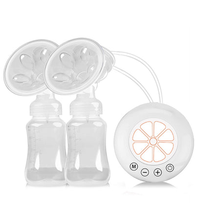 Large Suction Smart Electric Bilateral Breast Pump 12-Speed Silent Breast Pump(White)-garmade.com
