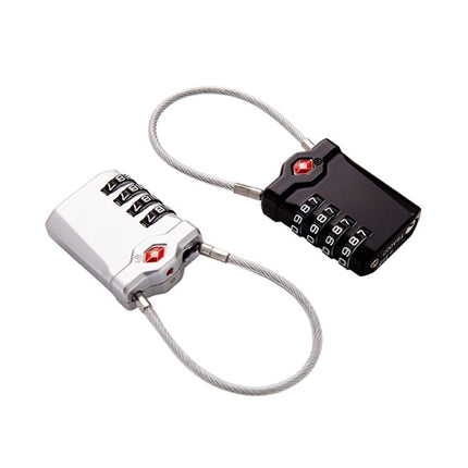 Zinc Alloy Red Dot Luggage Small Padlock Small Mini Code Lock(Silver)-garmade.com