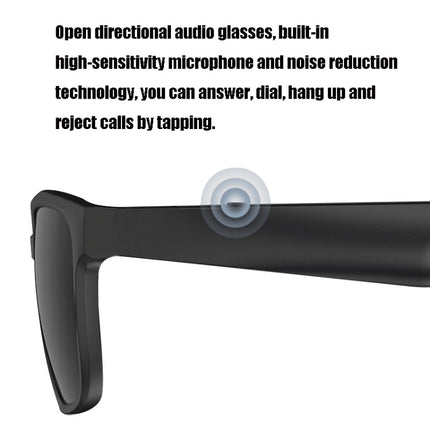 A12 Smart Bluetooth Audio Sunglasses Bluetooth Glasses(Red Gold)-garmade.com