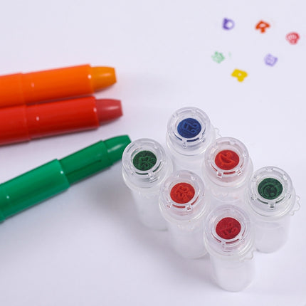 Seal Colorful Stick Water-Soluble Oil Pastel 12 Colors 24 Colors 36 Colors Portable Children Drawing Set Rotating Crayons, Specification: 36 Colors-garmade.com