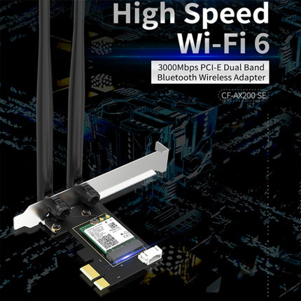 CF-AX200 SE 3000Mbps PCI-E Dual Band Frequency Bluetooth Wireless Network Card-garmade.com