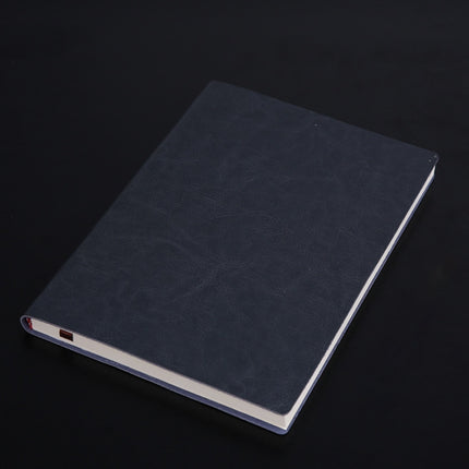 3 PCS Notebook Student Notepad Diary Book Business Record Book PU Notebook, Cover color: A5 Plain Weave Horn Gray-garmade.com