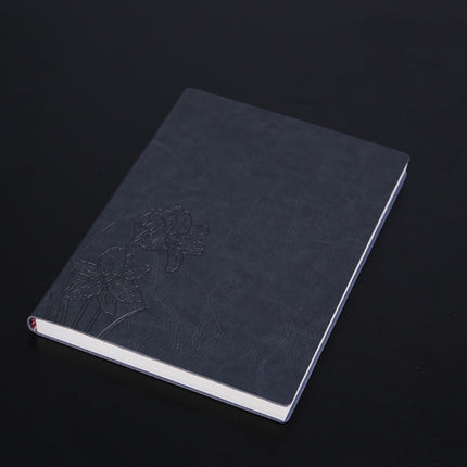3 PCS Notebook Student Notepad Diary Book Business Record Book PU Notebook, Cover color: A5 Rmbossed Horn Gray-garmade.com