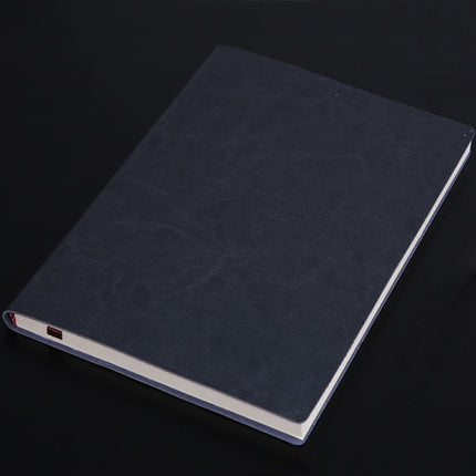 3 PCS Notebook Student Notepad Diary Book Business Record Book PU Notebook, Cover color: B5 Plain Weave Horn Gray-garmade.com