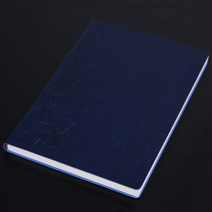 3 PCS Notebook Student Notepad Diary Book Business Record Book PU Notebook, Cover color: B5 Embossed Nile Blue-garmade.com